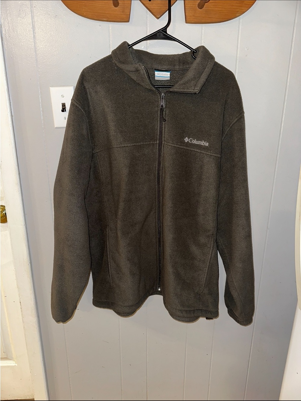 Columbia Men’s Full-Zip Fleece Jacket - Gray
